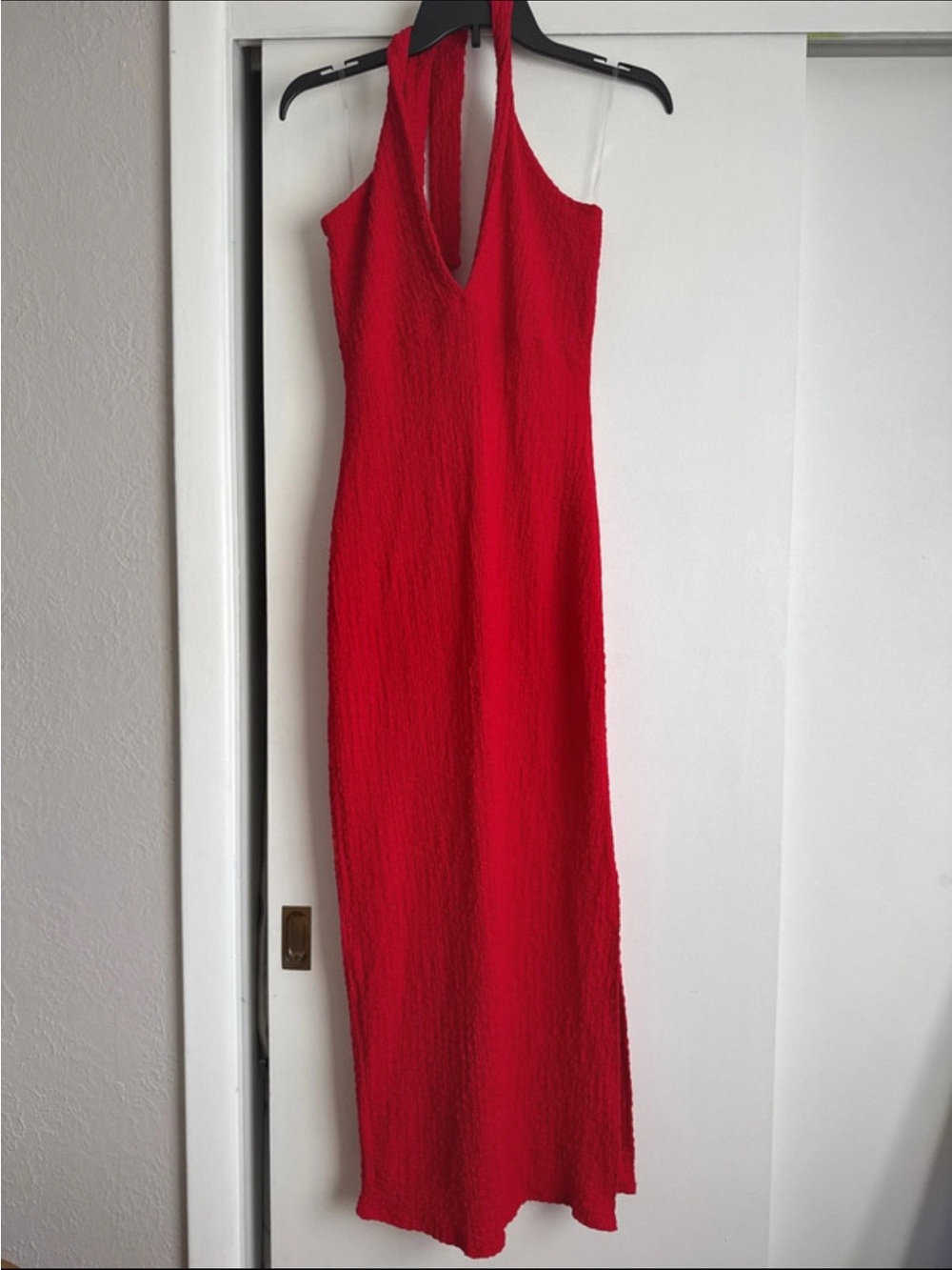 NWT Red Halter Maxi Dress
